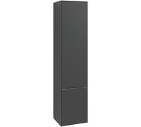 Villeroy & Boch Subway 3.0 Armoires hautes, 2 portes, charnières à droite, 400x1710x362mm, C58700VM, Couleur: Façade/carcasse : taupe, poignée : aluminium brillant