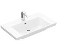 Villeroy & Boch Subway 3.0 - Lavabo 80x47 cm, avec trop-plein, trou pour robinet, CeramicPlus, blanc alpin 4A7080R1