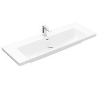 Villeroy & Boch Subway 3.0 lavabo à poser, 1 trou pour robinet, avec trop-plein, non rectifié, 1300x475mm, 4A70D5R1, Couleur: Céramique blanche Plus