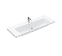 Villeroy und Boch Subway 3. 1930 vasque 4A70D5R1 130x47cm, avec 2000 / avec trop-plein, blanc C-plus