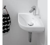 Villeroy und Boch Subway 3. 1930 corner lave-mains 43714601 Longueur de jambe de 32 cm, avec trou pour robinetterie / sans trop-plein, blanc