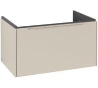 Villeroy & Boch Subway 3.0 Meuble sous-lavabo, éclairage LED, 1 tiroir, 772x429x478mm, C573L2VN, Couleur: Avant/carcasse : Gris Cachemire, poignée : Gris Cachemire