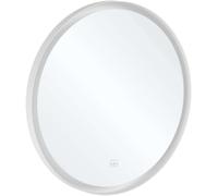 Villeroy & Boch Subway 3.0 - Miroir avec cadre et éclairage LED, diamètre 71 cm, capteur tactile A4647100