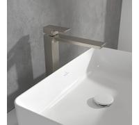Villeroy und Boch Subway 3. 1930 monocommande mitigeur lavabo TVW11200400064 surélevé, sans garniture de vidange , nickel brossé noir