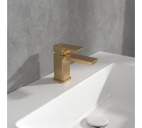 Villeroy und Boch Subway 3. 1930 monocommande mitigeur lavabo TVW11200100176 sans garniture de vidange , or brossé