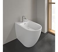 Villeroy & Boch Subway 3. 1930 mur Bidet 447100RW 37x59,5cm, trou 2000 , avec trop-plein, blanc pierre C-plus