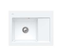 Villeroy & Boch Subway 45 - Évier en céramique 65x51 cm, CeramicPlus, blanc alpin 331201R1