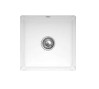 Villeroy & Boch Subway 50 - Évier en céramique 44x44 cm, CeramicPlus, Stone White 332501RW