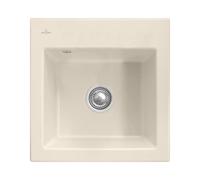 Villeroy und Boch Subway évier 33151FFU avec garniture de vidage et commande manuelle, ivoire