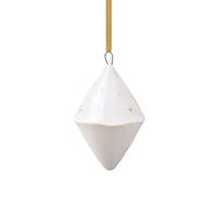 Villeroy & Boch Suspension de sapin de Noël double cone Winter Glow Blanc-beige