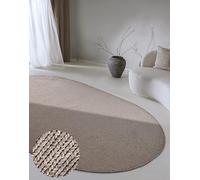 Villeroy & Boch Tapis en Laine Francois Ovale - Naturel - Tissé à la Main et Naturel - Tapis bohème en Laine pour Salon, Chambre à Coucher, Salle à Manger, Couloir, Cuisine - Lin, 160 x 230 cm