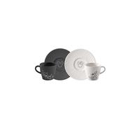 VILLEROY & BOCH Tasse à café avec soucoupe, set de 4 pièces MANUFACTURE - MICKEY MOUSE noir