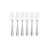 Villeroy & Boch - Toy’s Delight ensemble de fourchettes à gâteau 6 pcs argenté, garanti lave-vaisselle, Noël, couverts platine, ensemble couverts 6 personnes, fourchettes à dessert, acier inoxydable