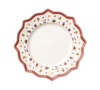 Villeroy & Boch Toy's Delight Assiette Plate Blanche, 29 cm, Porcelaine Premium, Blanc/Rouge