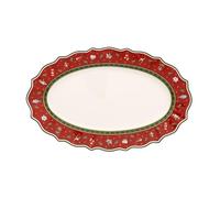 Villeroy & Boch Plat de service Toy's Delight M 23.5x38 cm Blanc-rouge