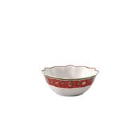Villeroy & Boch - Toy's Delight Saladier Rouge et Blanc, Compatible Micro-Ondes, Vaisselle, Bol, Soupe, Ceramique, Article De Noël, Porcelaine Haut De Gamme