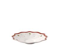 Villeroy & Boch Sous-tasse pour tasse à café Toy's Delight Porcelaine premium Ø17,5 cm Blanc/rouge