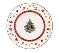 Villeroy & Boch - Toy's Delight Specials Assiette à Dessert Rouge et Blanc, Garanti Lave-Vaisselle, Compatible Micro-Ondes, Vaisselle, Article de Noël, Décoration Noël Table, Porcelaine Haut de Gamme