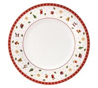 Villeroy & Boch - Toy's Delight Specials Assiette Plate Rouge et Blanc, Garanti Lave-Vaisselle, Compatible Micro-Ondes, Vaisselle, Article de Noël, Décoration Noël Table, Porcelaine Haut de Gamme