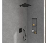 Villeroy & Boch Universal Colonne de douche, avec mitigeur thermostatique et douche de tête carrée, TVD000653000K5#SET1,