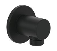 Villeroy & Boch Universal Coude mural pour douches TVC000456000K5 Rond, montage mural, noir mat