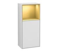 Villeroy & Boch V&B Armoire latérale Éclairage mural Finion 41,8x93,6cm, droite, réglette or, blanc avec Lac Quantité:1