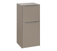 Villeroy und Boch Subway 3. 1930 C59400VM 40x86x36.2cm, charnière gauche / poignée aluminium brillant, taupe