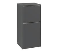 Villeroy & Boch Subway 3.0 Armoires latérales, 1 tiroir et 1 porte butée à droite, 400x860x362mm, C59501AA, Couleur: façade/corps : White Oak, poignée : Volcano Black