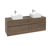 Villeroy & Boch V&B Armoire sous lavabo Collaro 160x54,8x50cm, 2 tiroirs, chêne Arizona Quantité:1