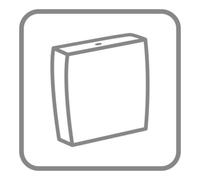 Villeroy & Boch V&B Avento C+ Citerne WC, Bouton double chasse, Entrée latérale acier sans robinet Quantité:1