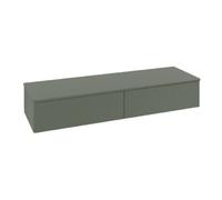 Villeroy & Boch V&B Buffet avec structure de façade Antao 160x26,8x50 cm, WBP chêne, laqué gris vert m Quantité:1