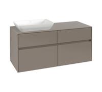 Villeroy & Boch V&B Collaro Meuble sous lavabo 120x54,8x50cm, évier gauche, chêne blanc Quantité:1