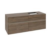 Villeroy & Boch V&B Collaro Meuble sous lavabo 140x54,8x50cm, lav. droite, LED 10W, Ariz. Oa Quantité:1