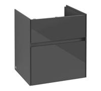 Villeroy & Boch V&B Collaro Meuble sous lavabo 51x54,6x41,4 cm, trou mitigeur, gris brillant Quantité:1