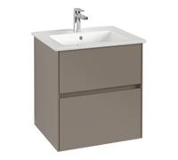 Villeroy & Boch V&B Collaro meuble sous-lavabo 56,1x61x48cm, évier centré, chêne blanc Quantité:1