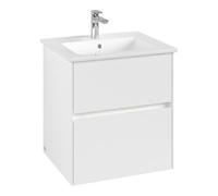Villeroy & Boch V&B Collaro Meuble sous lavabo 56,1x61x48cm, WT mi, LED 3,9W, blanc mat Quantité:1