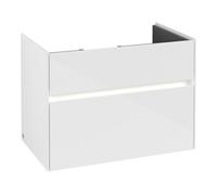 Villeroy & Boch V&B Collaro Meuble sous lavabo 75,4x54,6x44,4cm, WT mi, LED, blanc brillant Quantité:1