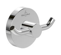 Villeroy & Boch V&B Elements Tender Crochet double pour serviettes 76x54x32 mm, rond, nickel brossé noir Quantité:1