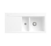 Villeroy & Boch V&B Évier affleurant Subway 60 Flat re, avec garniture vidage, mitigeur, blanc pierre Quantité:1