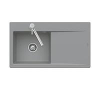 Villeroy & Boch V&B Évier affleurant Subway Style 50 Flat droite avec garniture vidage, excentrique, blanc satin C-plus Quantité:1