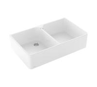 Villeroy & Boch V&B Évier double bac 90 x avec garniture de vidange, mitigeur, blanc alp C-plus Quantité:1