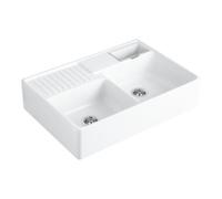 Villeroy & Boch V&B Évier double bac, évier encastré, graphite CeramicPlus Quantité:1