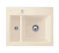 Villeroy & Boch V&B Évier encastré Subway 60 XM Flat avec garniture vidage, commande excentrique, ivoire Quantité:1