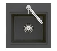 Villeroy & Boch V&B Évier encastré Subway Style 50 S Flat, mitigeur, garniture vidage, chrome C-plus Quantité:1