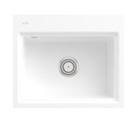 Villeroy & Boch V&B Évier encastré Subway Style 60 S Flat droite, avec garniture, blanc alpin Quantité:1