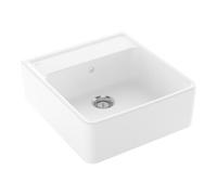 Villeroy & Boch V&B Évier simple avec garniture vidage, manuel, blanc céramique CeramicPlus Quantité:1