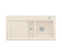 Villeroy & Boch V&B Évier Subway 60 D, avec garniture vidage, excentrique, ivoire C-plus Quantité:1