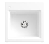Villeroy & Boch V&B Évier Subway Style 50 S avec vidage, robinet, mitigeur, blanc alpin C-plus Quantité:1