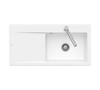 Villeroy & Boch V&B Évier Subway Style 60 li, avec garniture vidage, excentrique, blanc satin C-plus Quantité:1