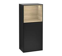 Villeroy & Boch V&B Finion Applique murale armoire latérale 41,8x93,6 cm, gauche, étagère sup. ou inf., bleu mat laqué Quantité:1